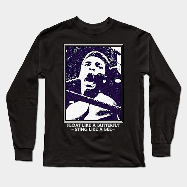 Muhammad Ali Vintage Long Sleeve T-Shirt by Wave Of Mutilation